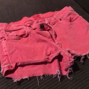 Pink Hudson Jean Shorts
